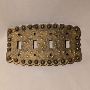 Antique Brass Light Switch Plate Cover - multi-switch plate